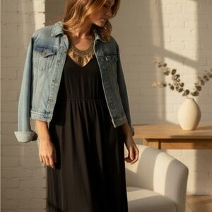 Gold Tone Boho Filigree Leaf Bib Statement Necklace